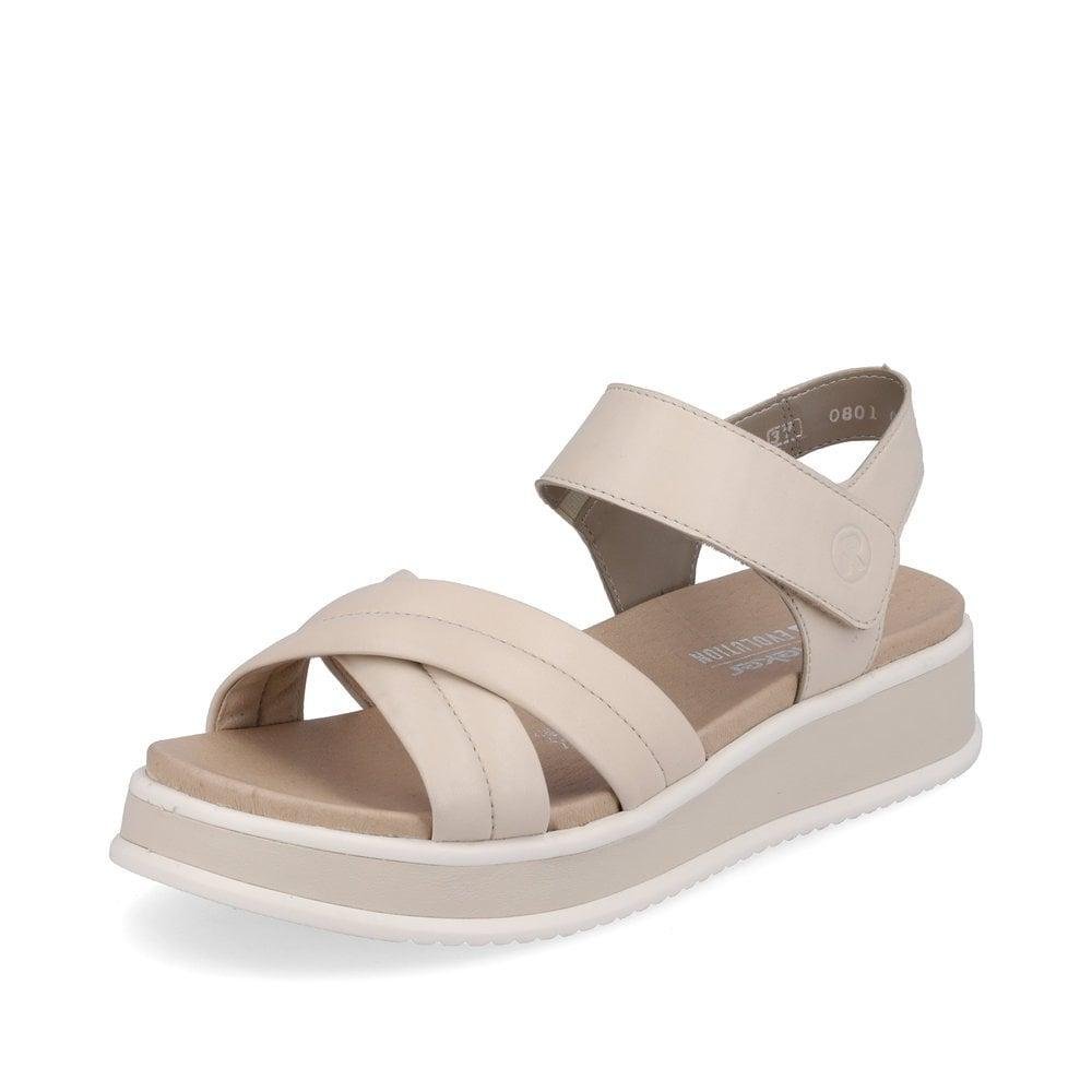 Rieker R-Evolution W0801-80 Meg Womens Sandals - Beige - Beales department store