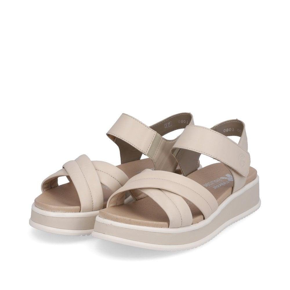 Rieker R-Evolution W0801-80 Meg Womens Sandals - Beige - Beales department store