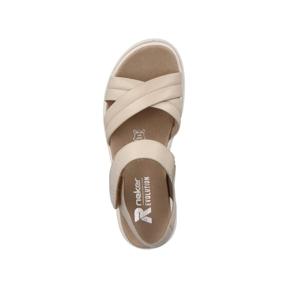 Rieker R-Evolution W0801-80 Meg Womens Sandals - Beige - Beales department store