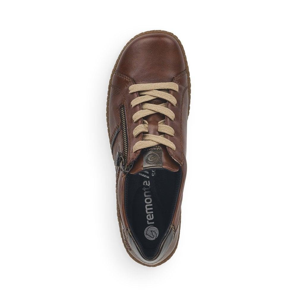 Rieker R470622 Liv Womens shoes brown combination - Beales department store