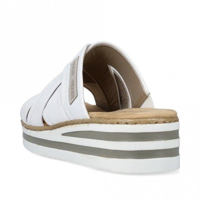 Rieker Regina Womens Sandals - White - Beales department store