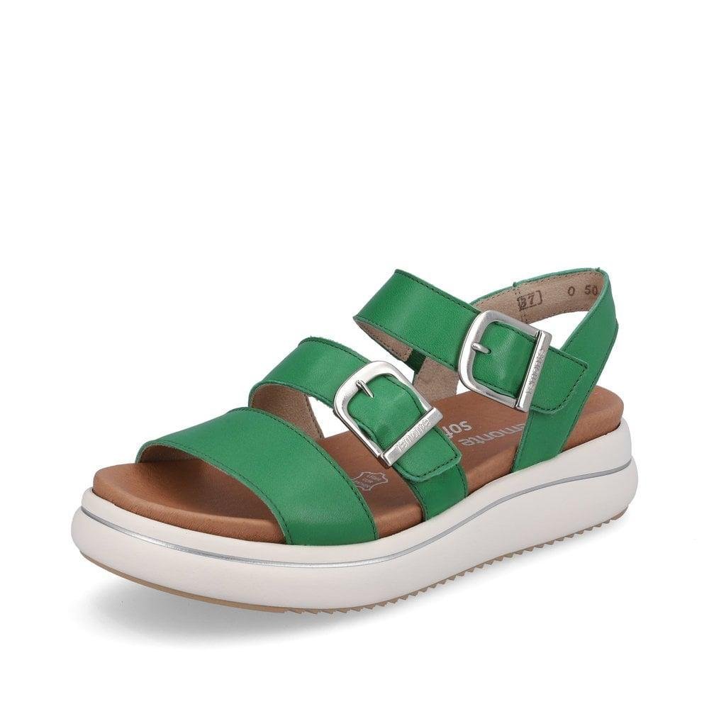 Rieker Remonte D0L50-52 Donatella Womens Sandals - Green - Beales department store