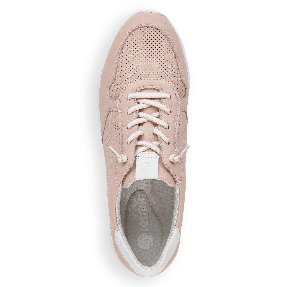 Rieker Remonte D3100-31 Elmira Womens Lace Up Shoes - Rose - Beales department store