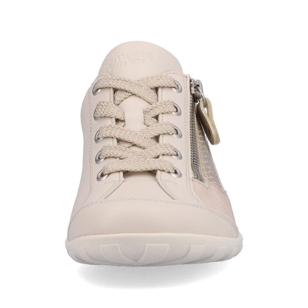 Rieker Remonte R3410-60 Liv Womens Casual Shoes - Beige - Beales department store