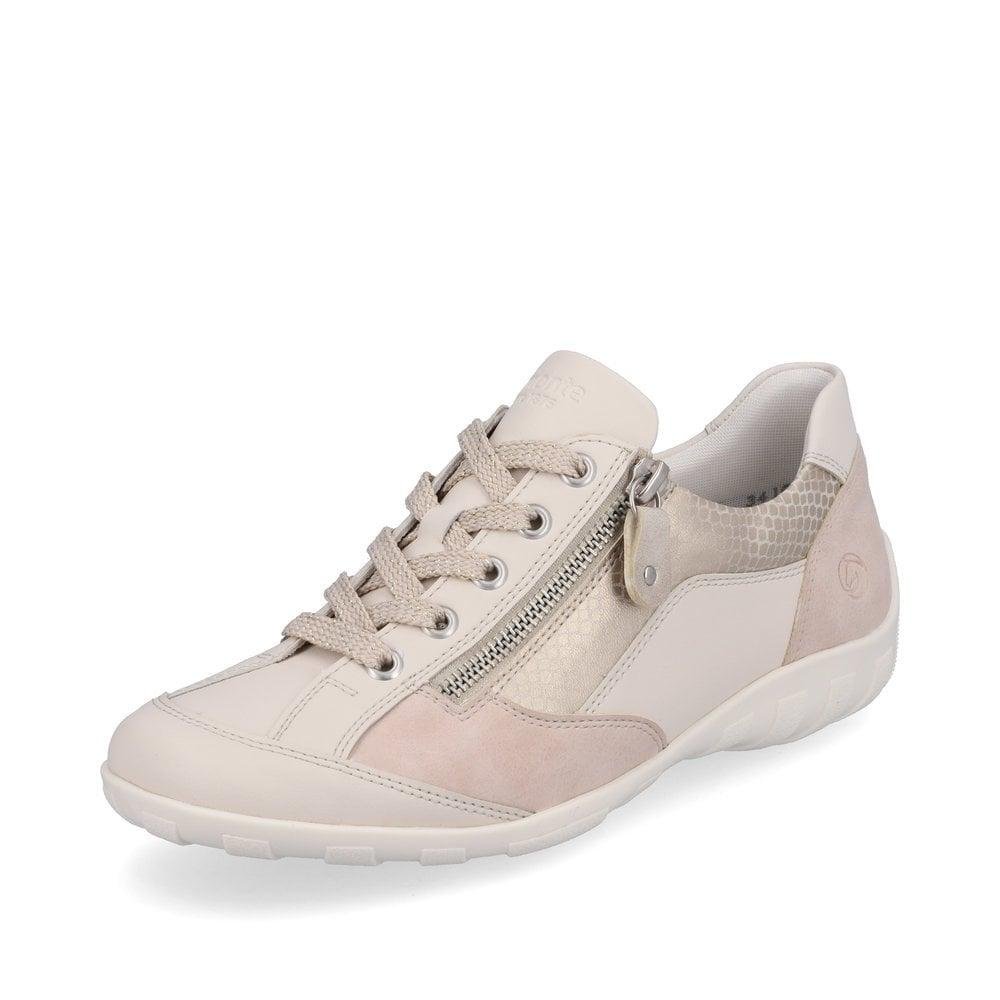 Rieker Remonte R3410-60 Liv Womens Casual Shoes - Beige - Beales department store