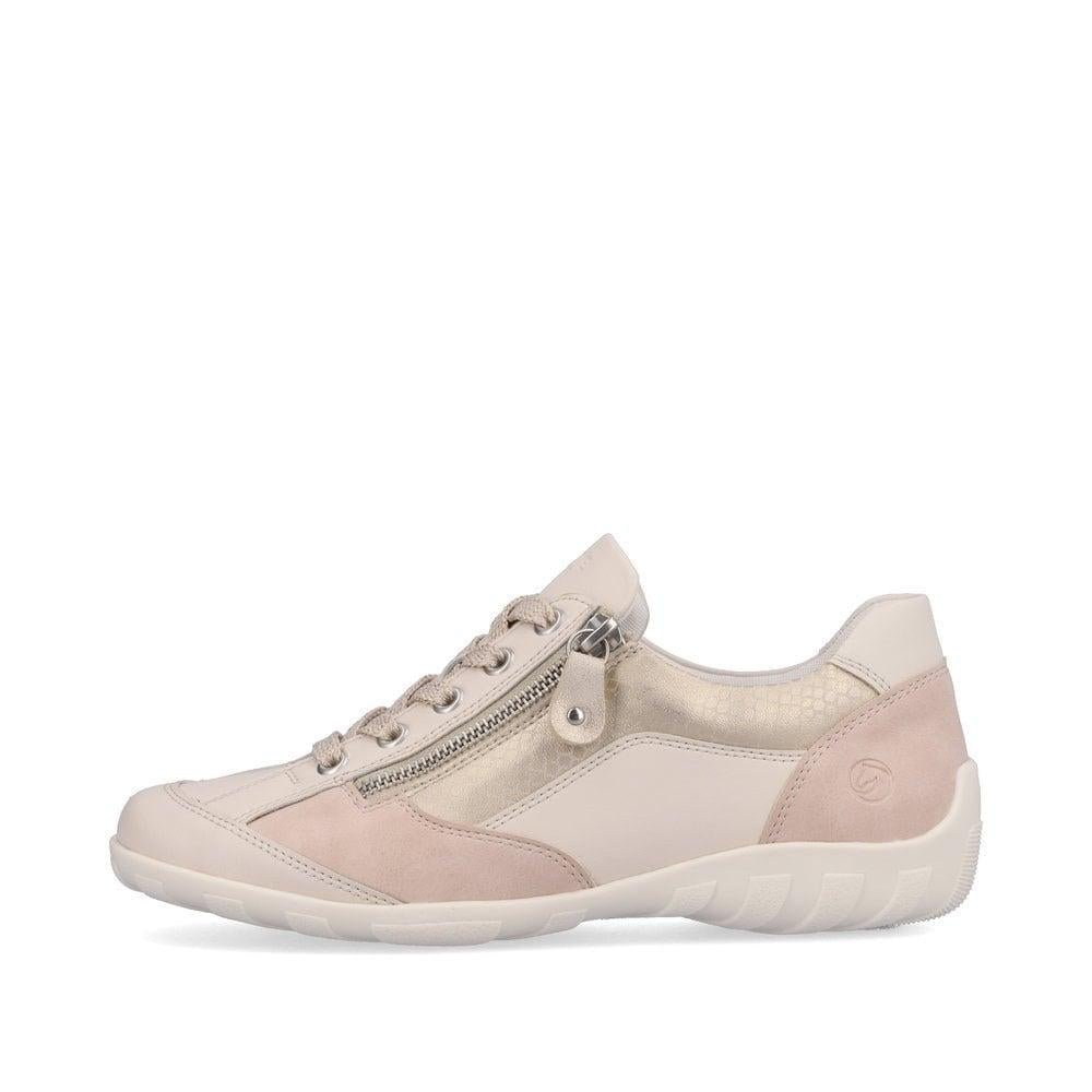 Rieker Remonte R3410-60 Liv Womens Casual Shoes - Beige - Beales department store