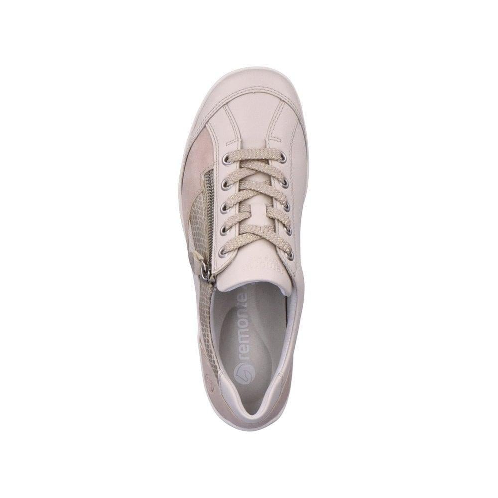 Rieker Remonte R3410-60 Liv Womens Casual Shoes - Beige - Beales department store