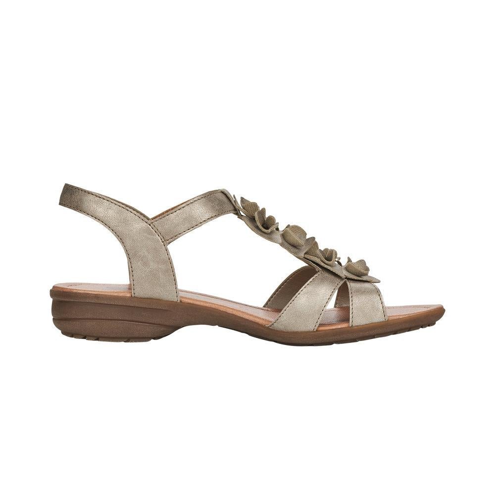 Rieker Remonte R3659-90 Ladies Sondra Bronze Fastener Sandals - Beales department store
