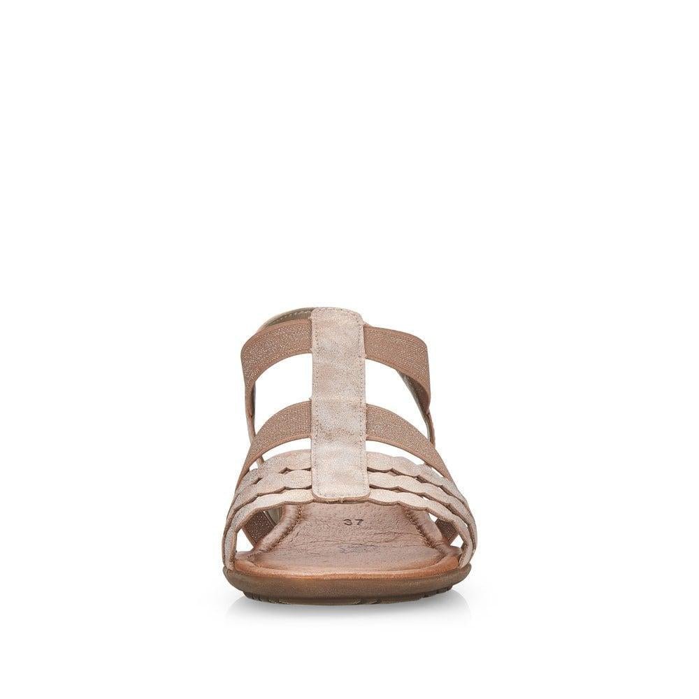 Rieker Remonte R3665-31 Ladies Sandals - Rose - Beales department store