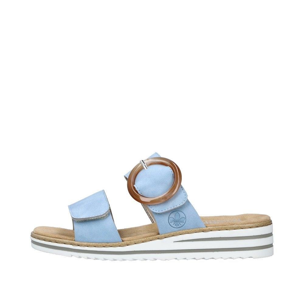 Rieker V0692-10 Regina Ladies Sandals - Blue - Beales department store