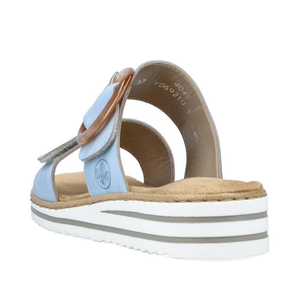 Rieker V0692-10 Regina Ladies Sandals - Blue - Beales department store