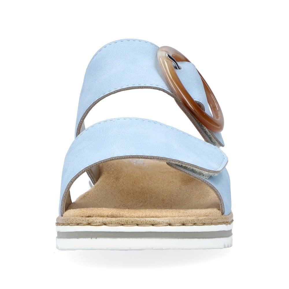 Rieker V0692-10 Regina Ladies Sandals - Blue - Beales department store