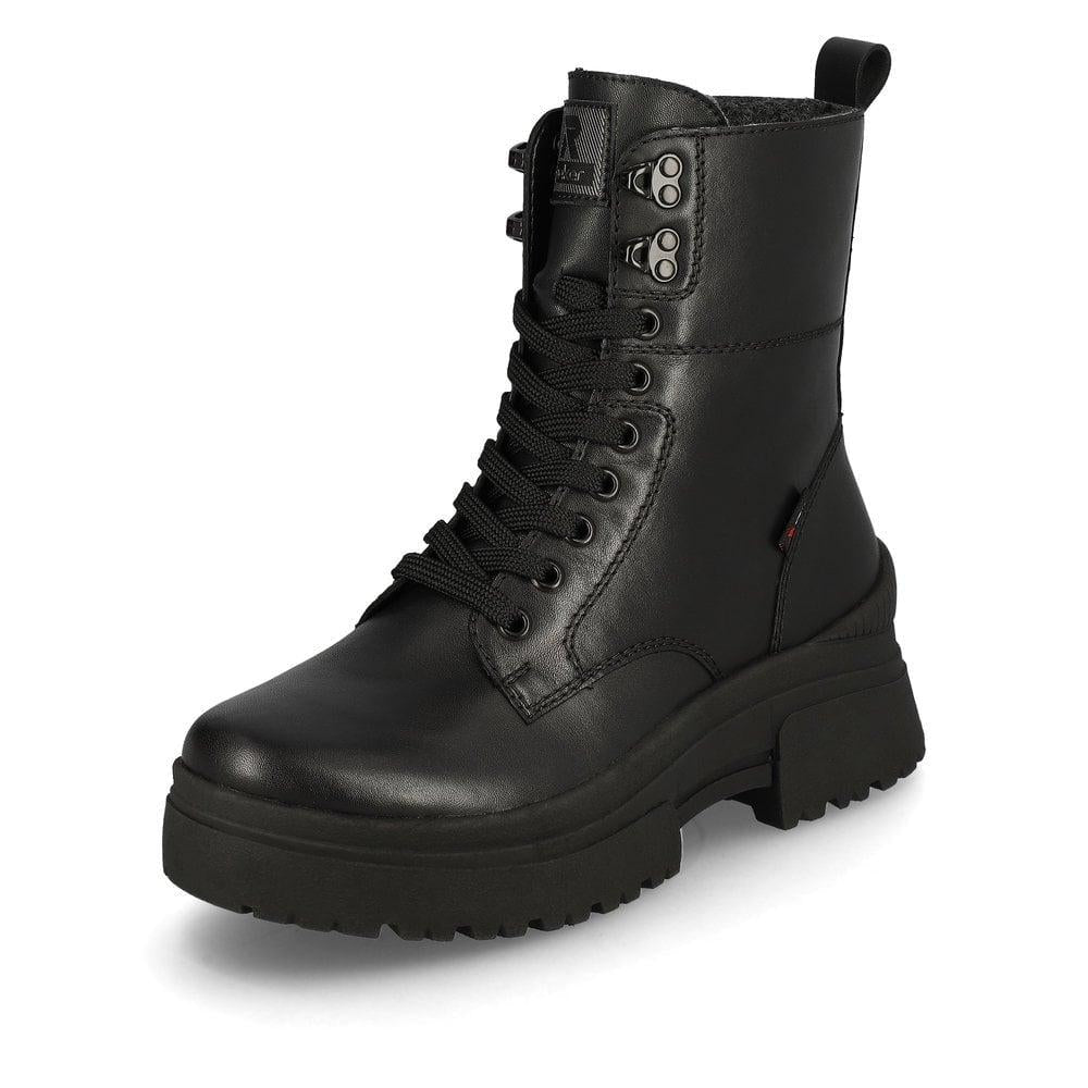 Rieker W0371-20 Mercina Womens Boots - Beige - Beales department store