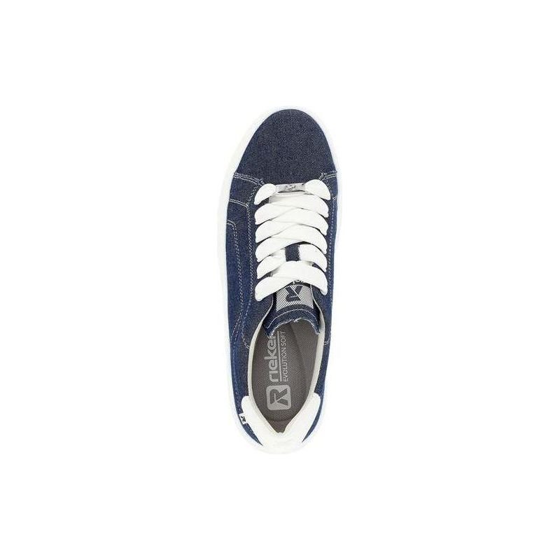 Rieker W0501-14 Carla Womens Shoes - Blue - Beales department store