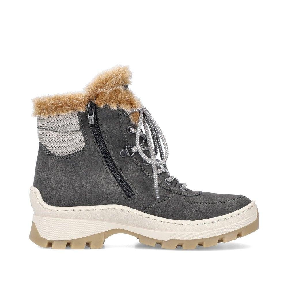 Rieker X9335-45 Tavia Womens Boots - Grey - Beales department store