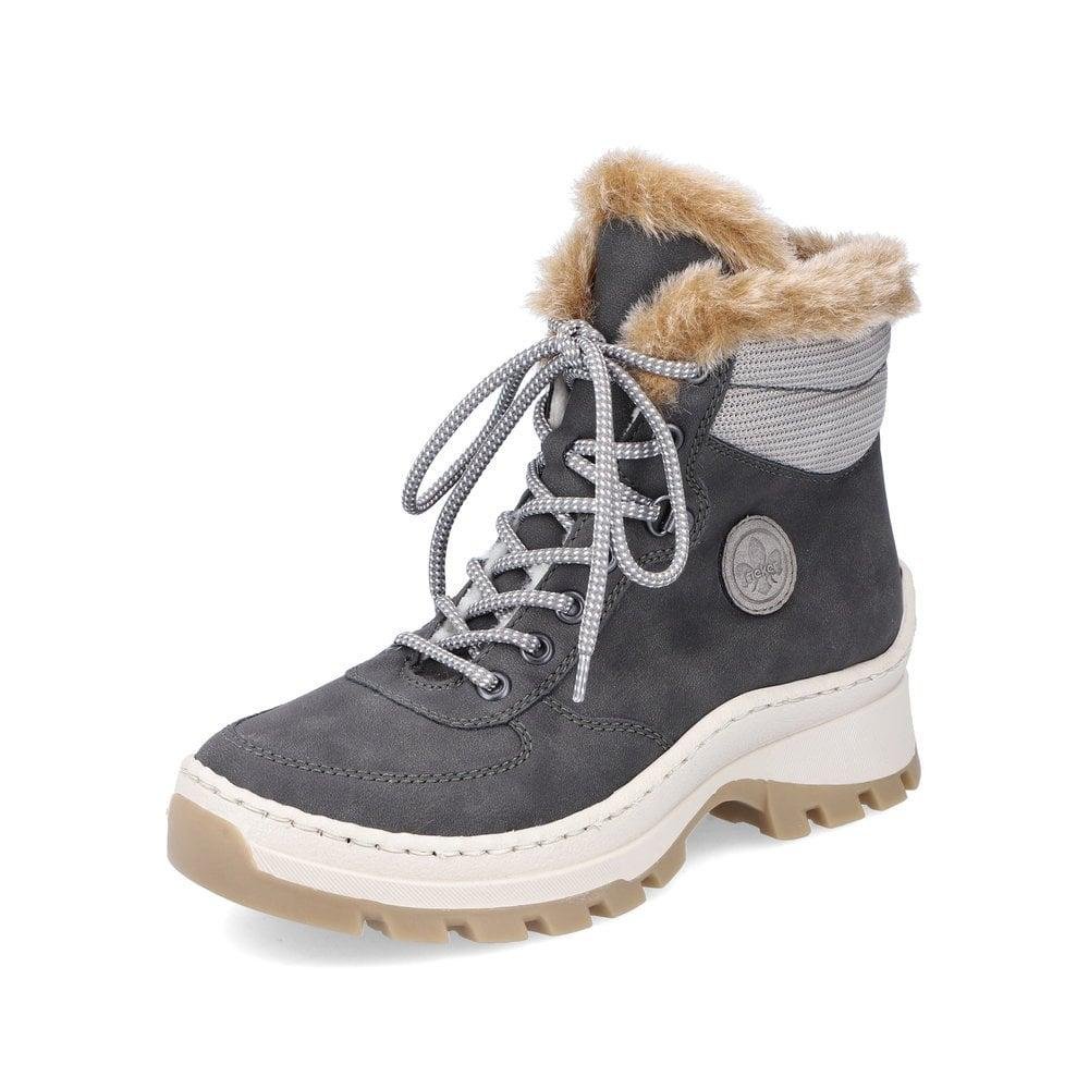 Rieker X9335-45 Tavia Womens Boots - Grey - Beales department store