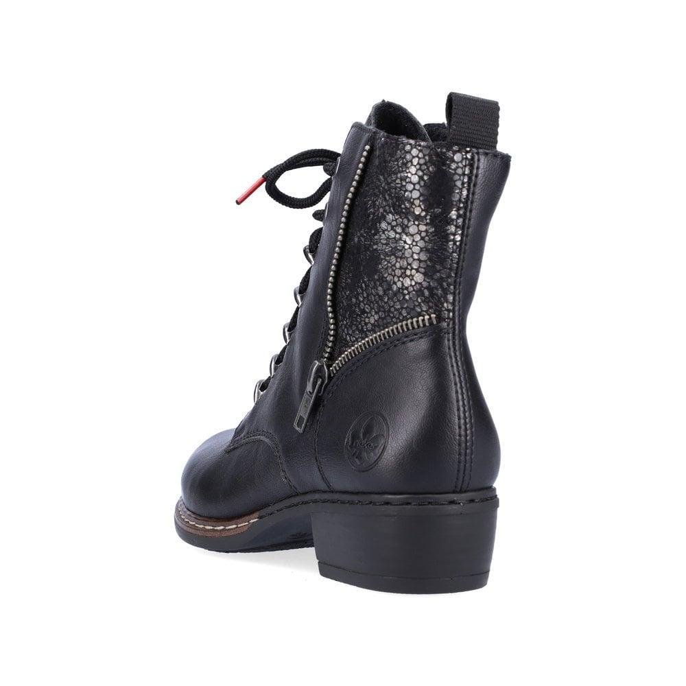 Rieker Y0800-00 Fabiola Womens Boots - Black - Beales department store