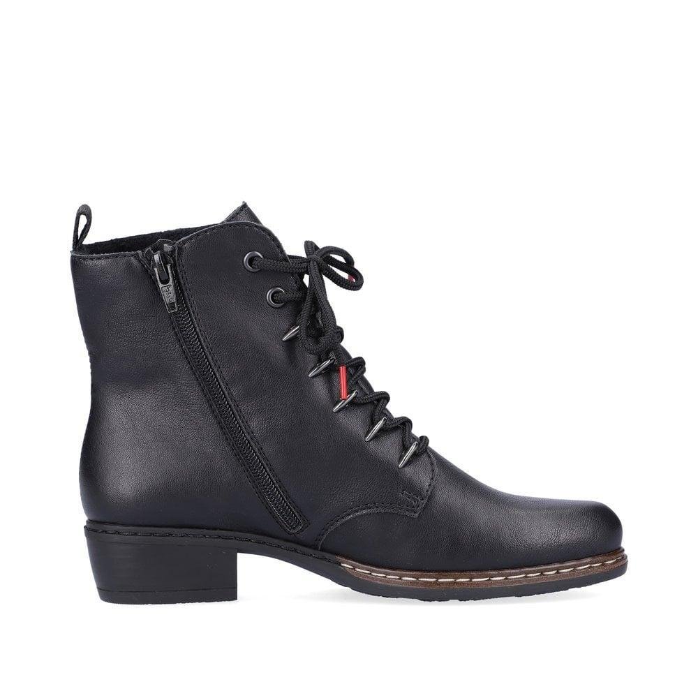Rieker Y0800-00 Fabiola Womens Boots - Black - Beales department store