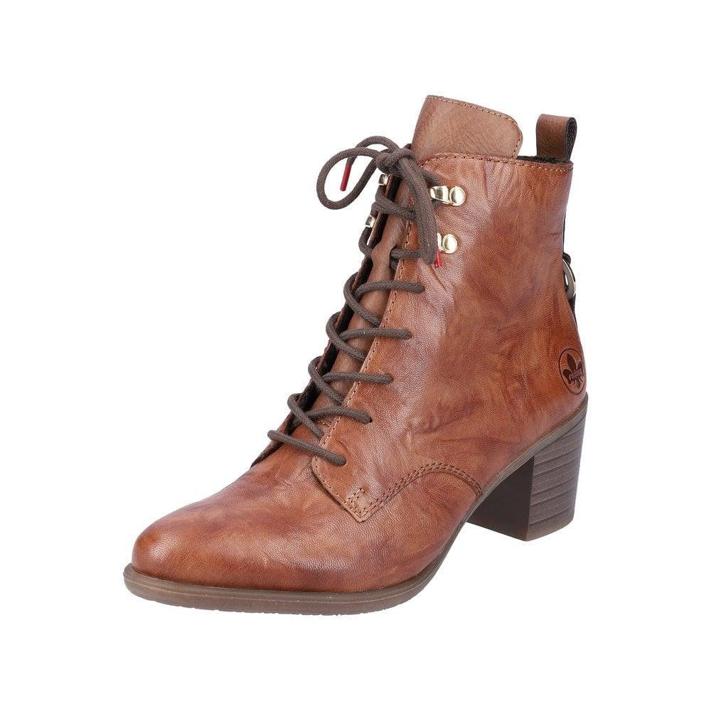 Rieker Y2000-22 Ines Womens Boots - Brown - Beales department store