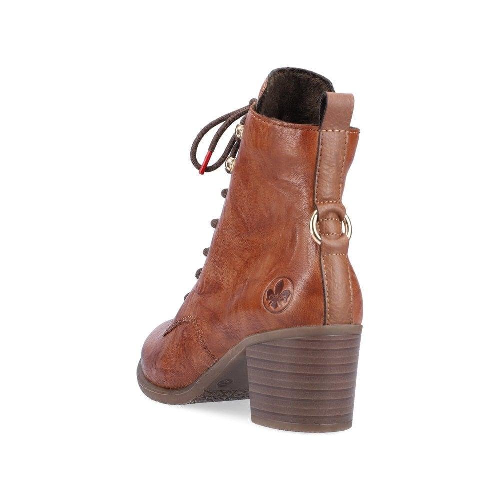 Rieker Y2000-22 Ines Womens Boots - Brown - Beales department store