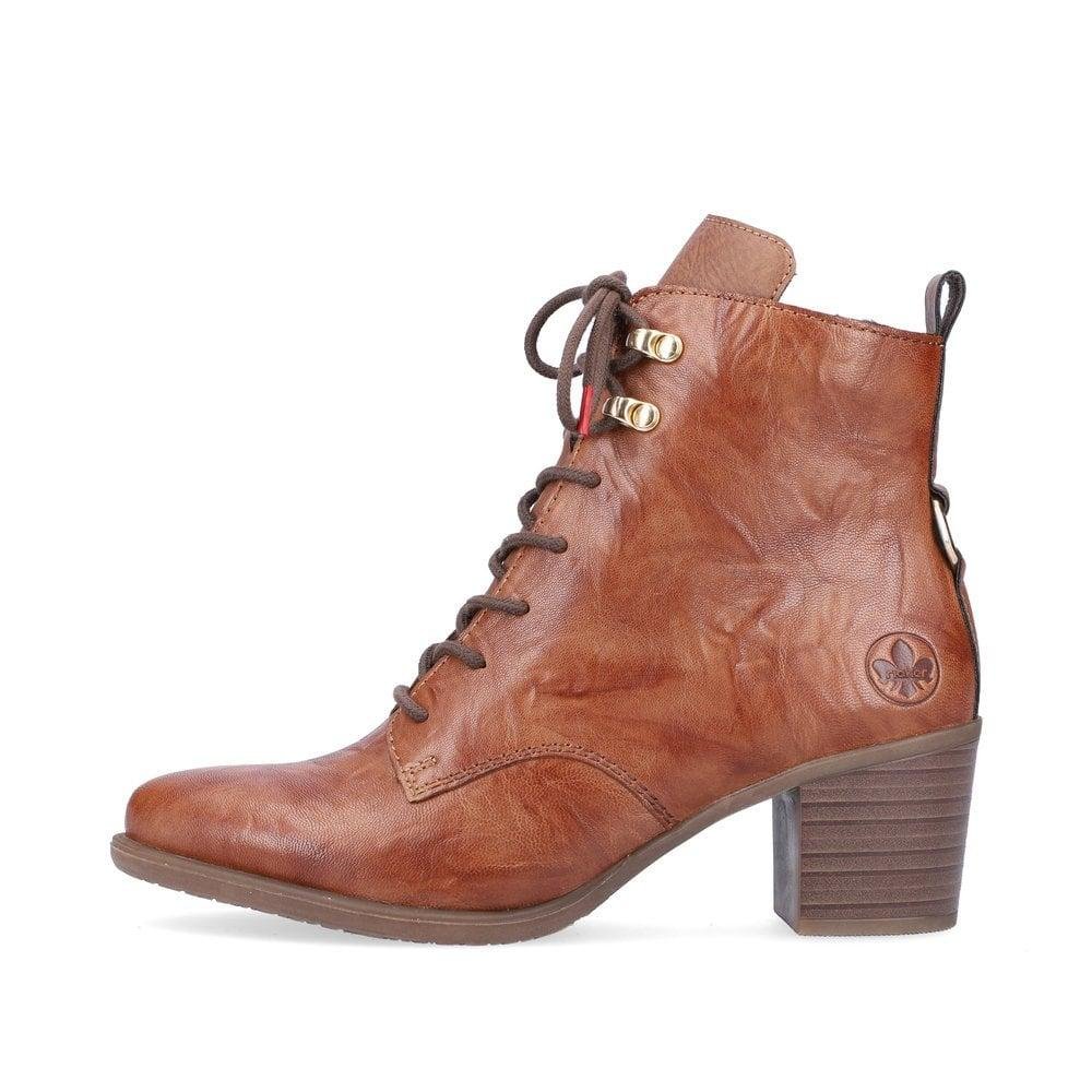 Rieker Y2000-22 Ines Womens Boots - Brown - Beales department store