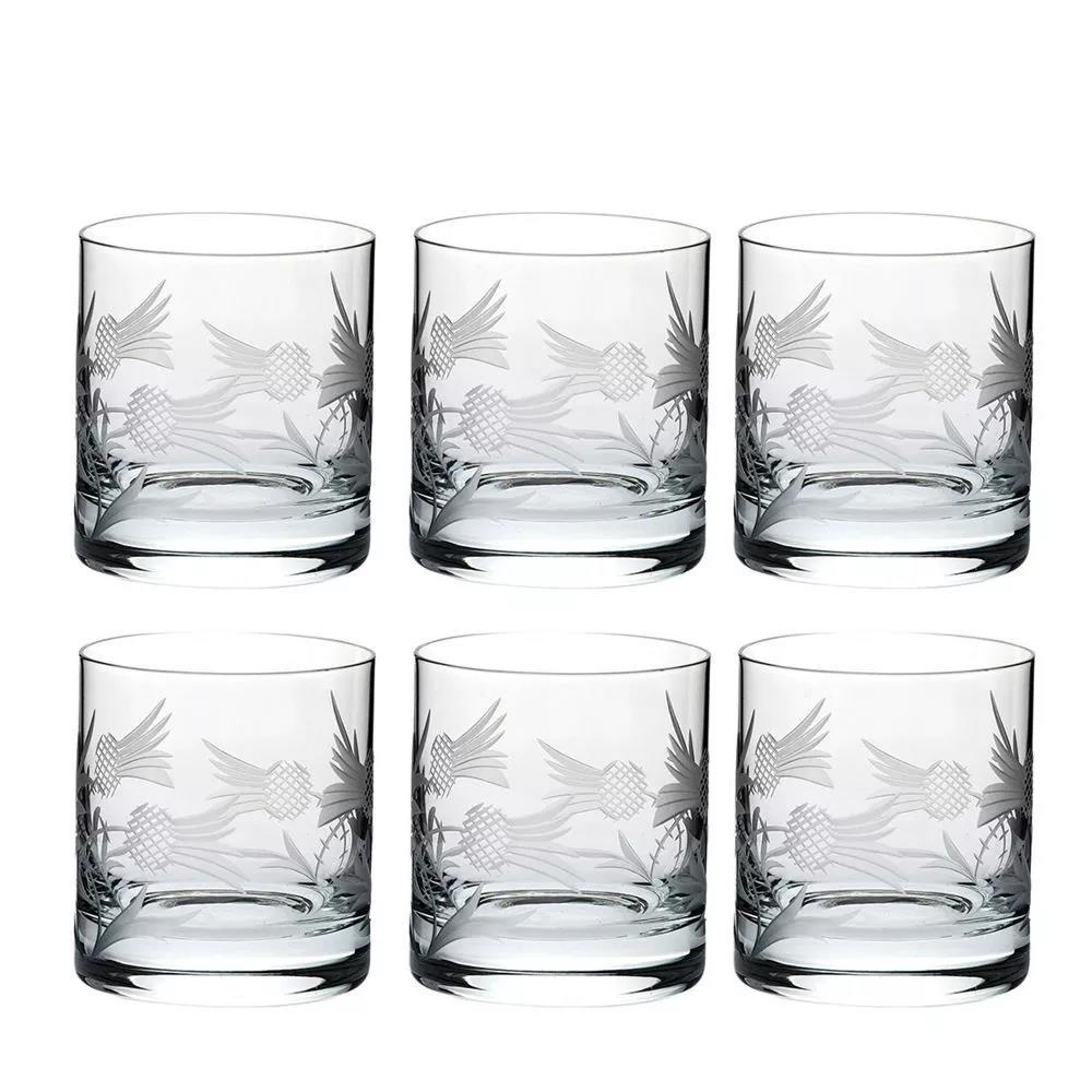 Royal Scot Crystal FOSMB6LT Flower of Scotland 6 Large Tumblers - Beales department store