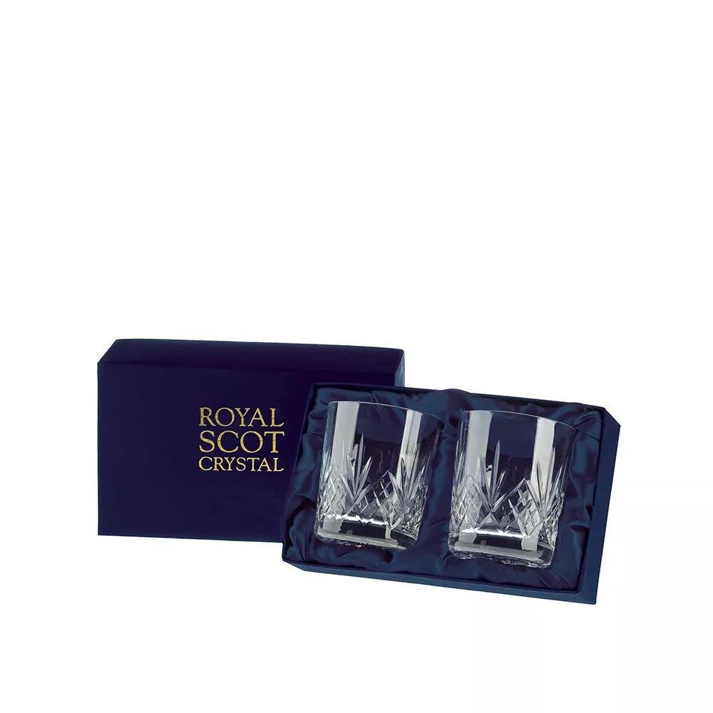 Royal Scot Crystal HIGHB2WH Highland 2 Whisky Tumblers - Beales department store