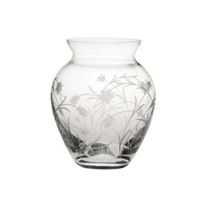 Royal Scot Crystal Meadow Flowers Extra Large Posy Vase 180mm - Beales department store