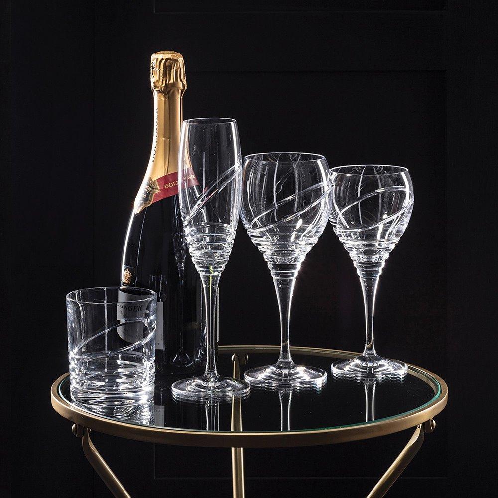 Royal Scot Crystal Saturn - 2 Crystal Large Wine Glasses - 210 mm - Beales department store