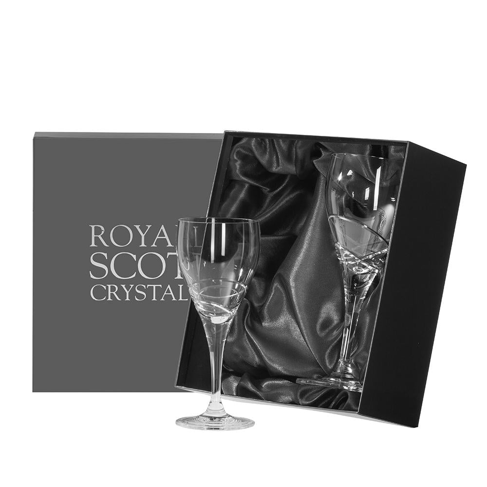Royal Scot Crystal Skye Two Large Wine Glasses - Beales department store