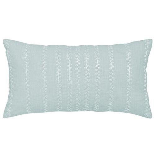 Sanderson Options Etchings & Roses Cushion 50x30cm - Duck Egg - Beales department store