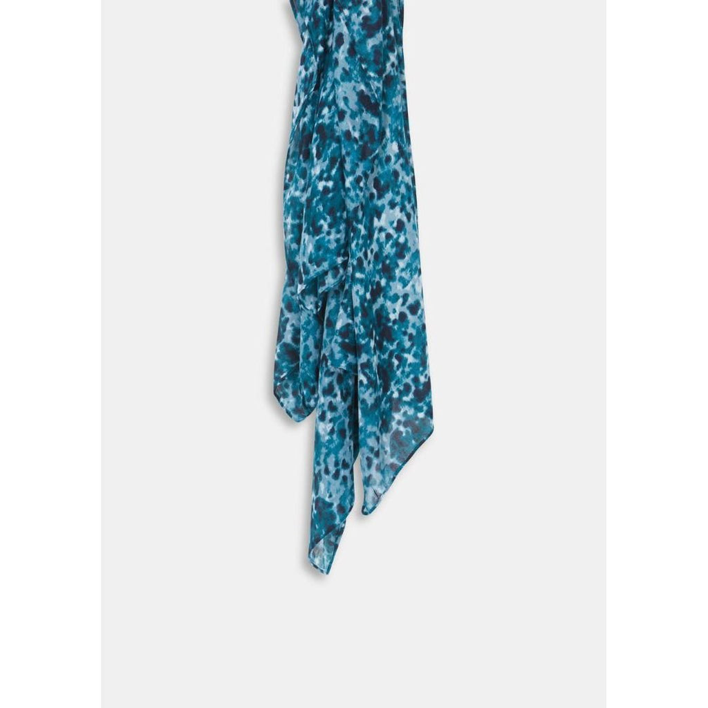 Sandwich Abstract Print Scarf - Smoke Blue - Beales department store
