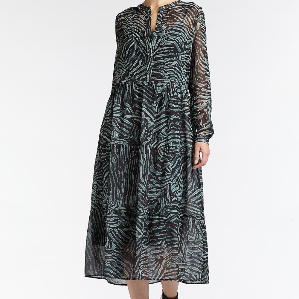 Sandwich Elegant Print Maxi Dress - Washed Jade - Beales department store