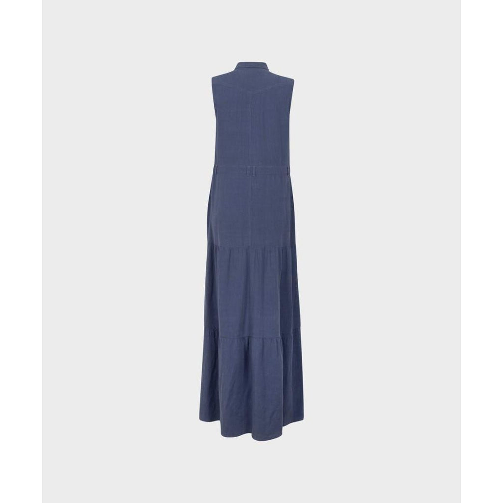 Sandwich Long Denim Look Dress - Blue Indigo - Beales department store