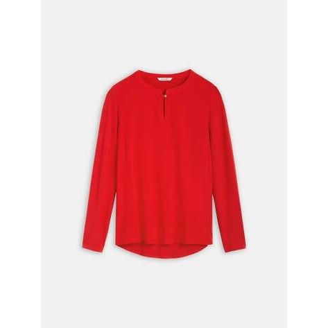 Sandwich Long-sleeve Top - Hot Coral - Beales department store