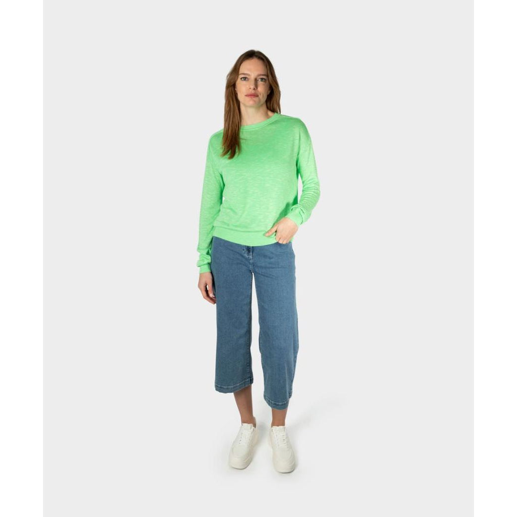 Sandwich Long Sleeved Jumper With Detail - Spring Bouquet - Beales department store
