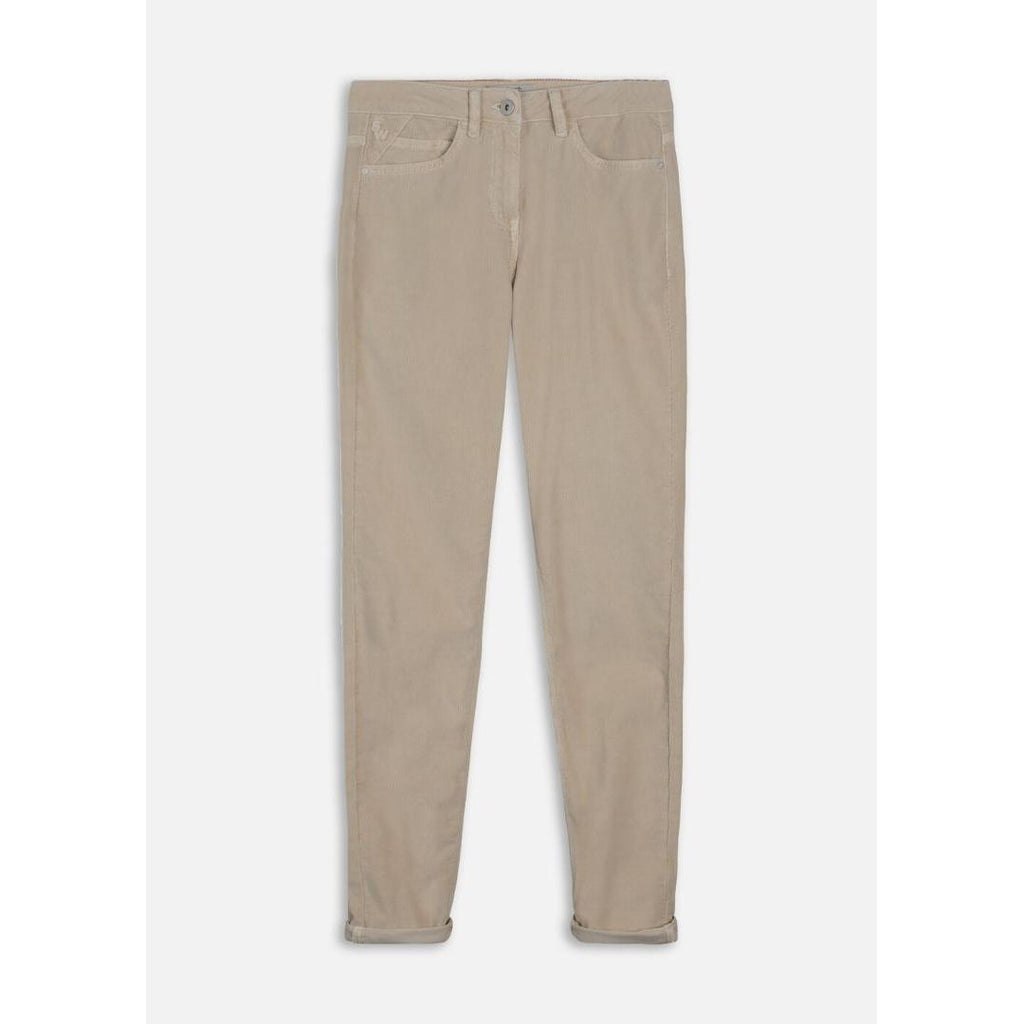 Sandwich Skinny High Waist Cordjeans - Almond White - Beales department store