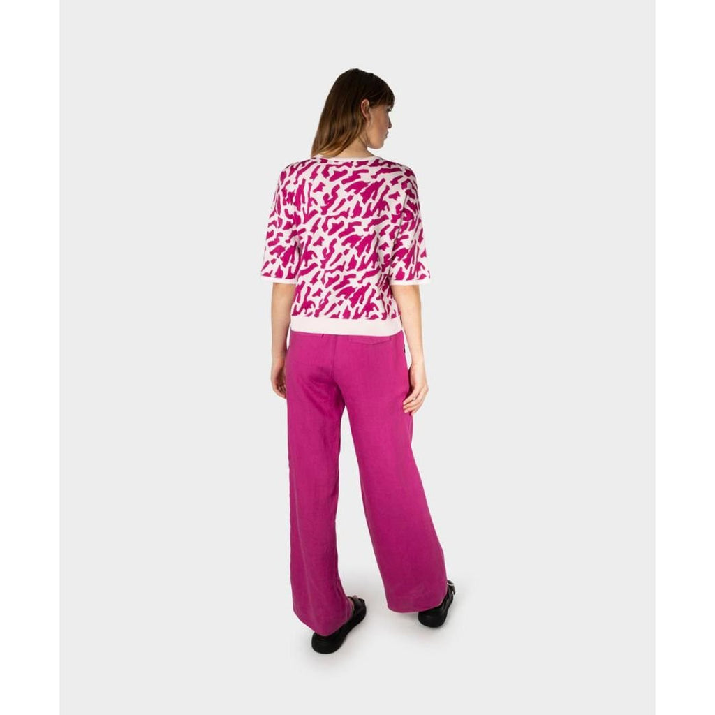 Sandwich Top With 1/2 Sleeves - Light Lilac - Beales department store