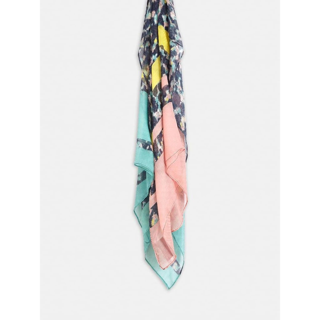 Sandwich Woven Pastel Print Scarf - Night Sky - Beales department store