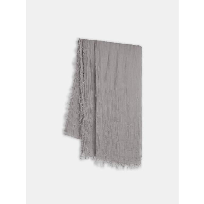 Sandwich Woven Scarf - Light Stone - Beales department store