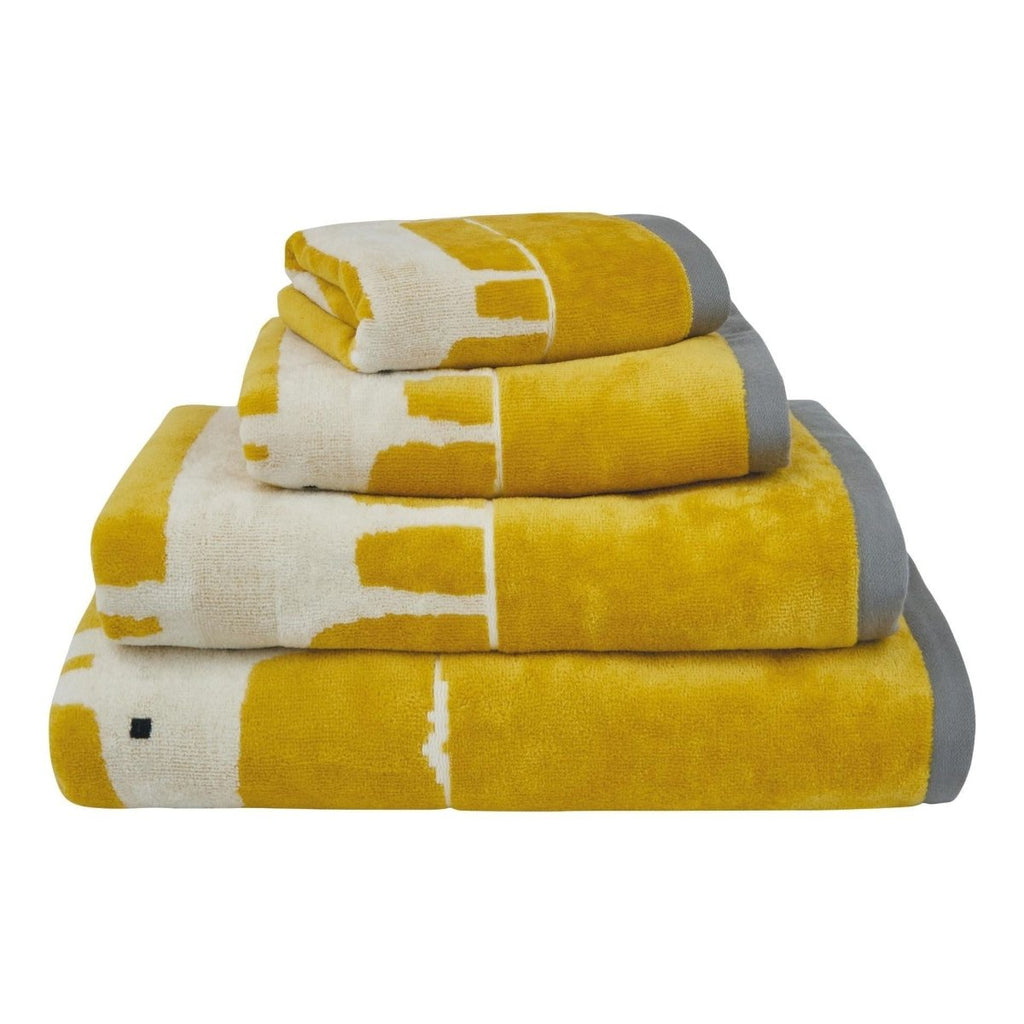 Scion Mr Fox Large Towel - Mustard - Beales department store