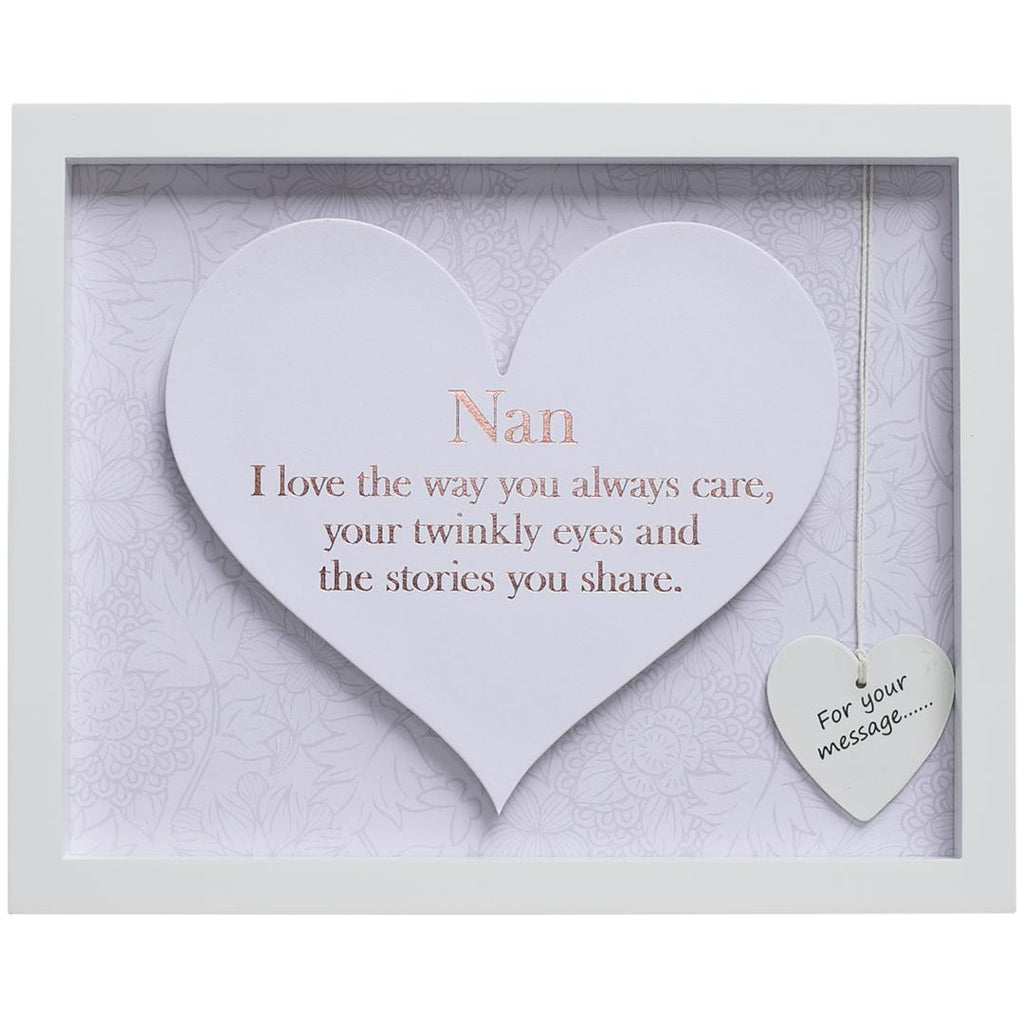 Sentiment Heart Frame - Nan - Beales department store