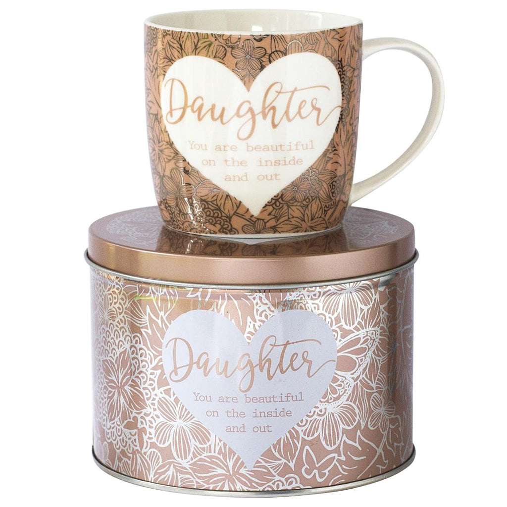 Sentiment Mug & Tin - Daughter - Beales department store