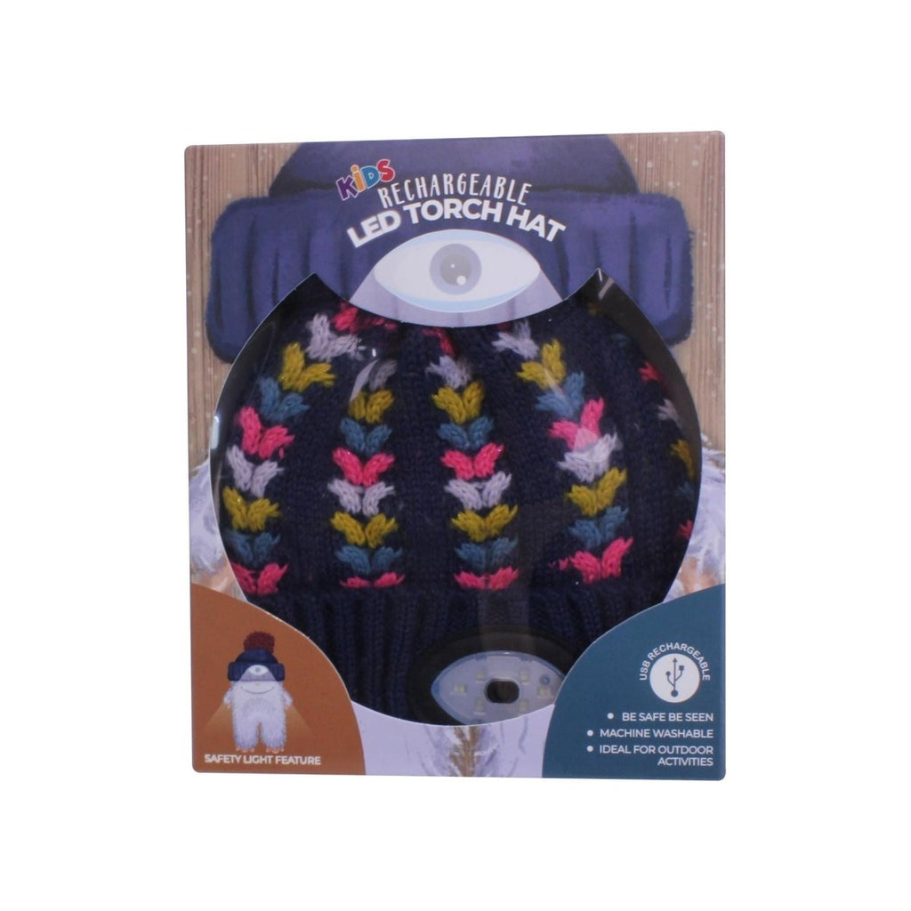 Something Special Gifts Kids LED Torch Hat - Navy - Beales department store