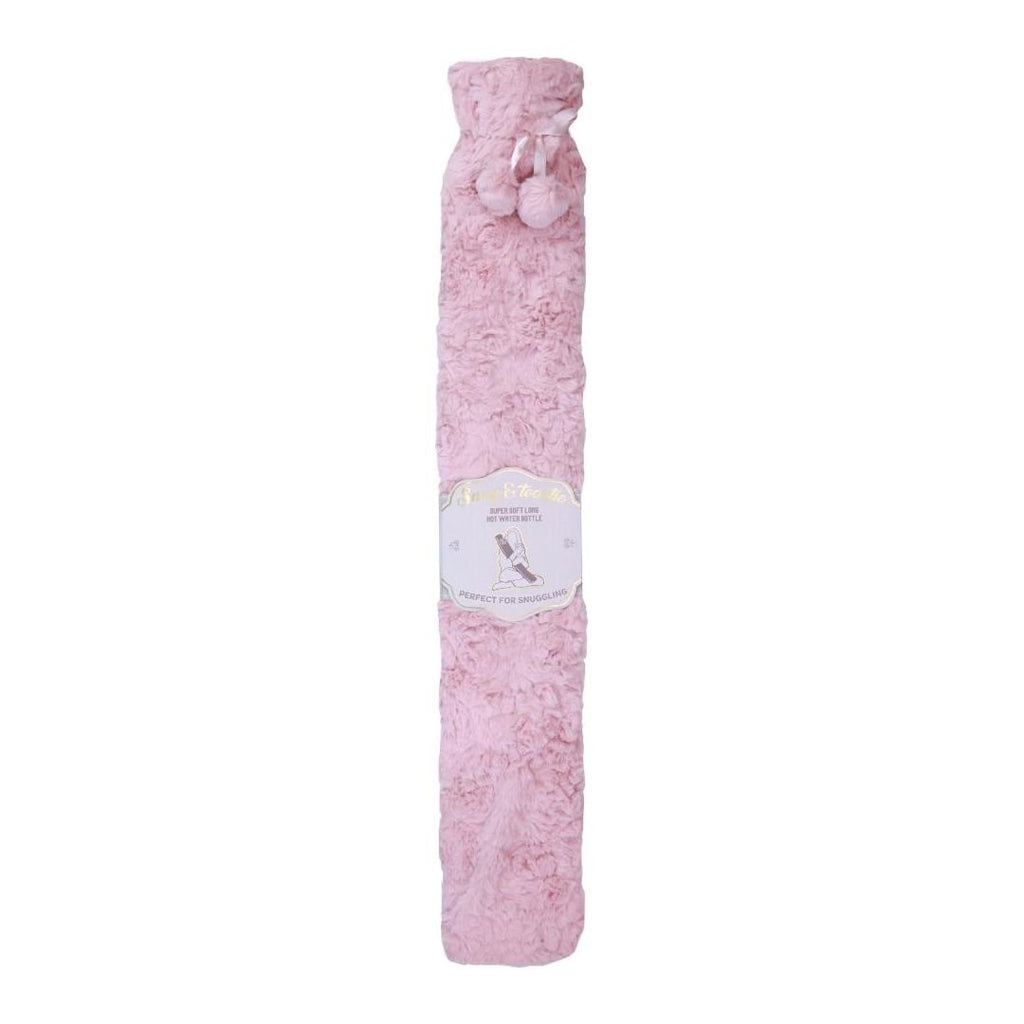 Something Special Gifts Long Plush Hot Water Bottle - Blush - Beales department store