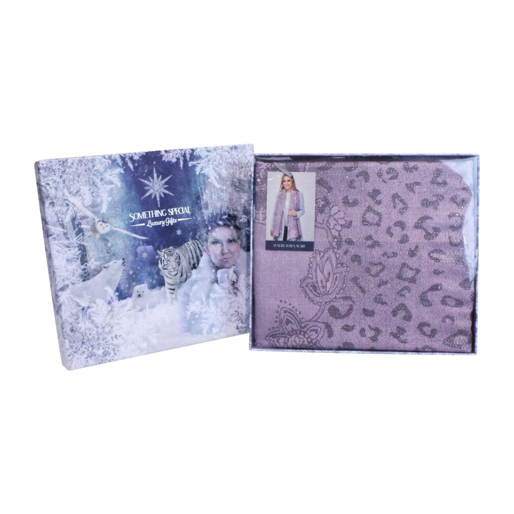 Something Special Gifts Luxury Lurex Scarf - Lilac - Beales department store