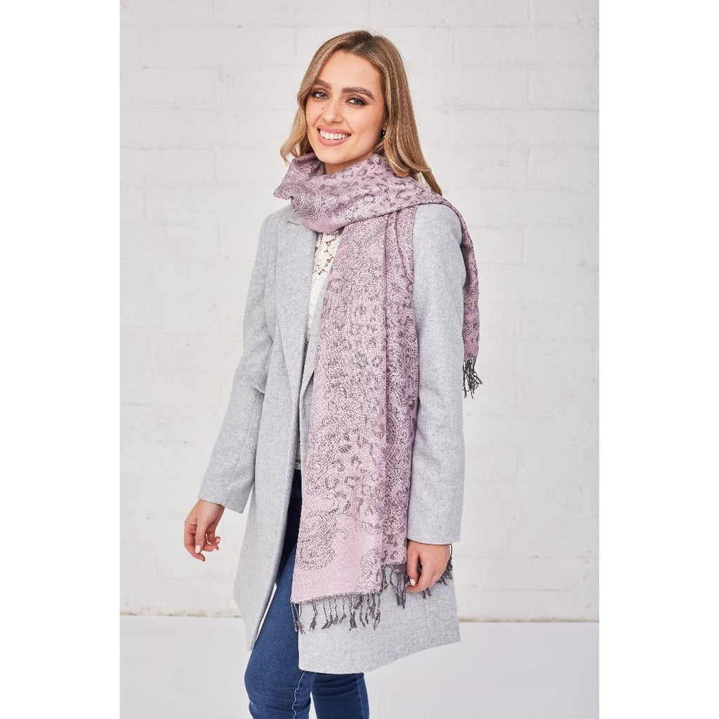 Something Special Gifts Luxury Lurex Scarf - Lilac - Beales department store