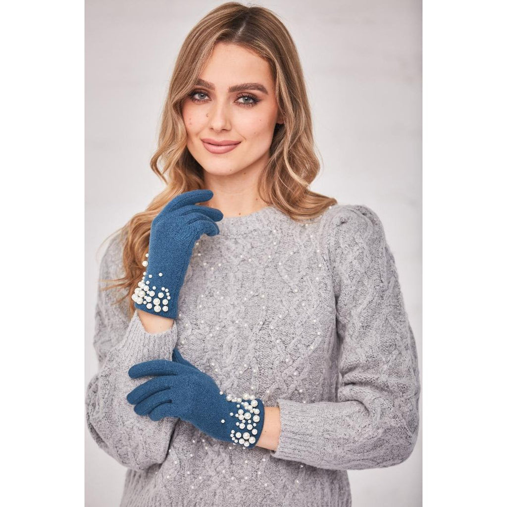 Something Special Gifts Luxury Wool Gloves - Teal - Beales department store