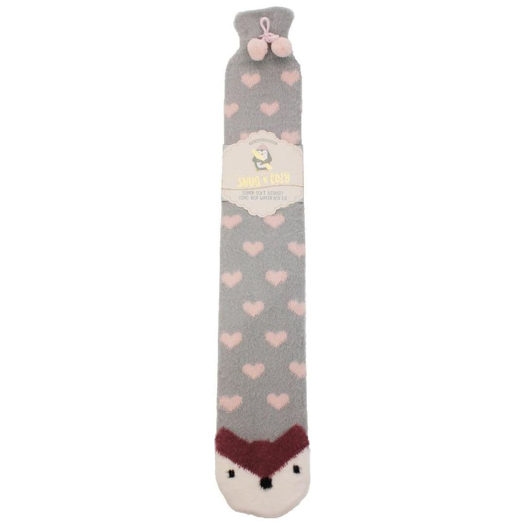 Something Special Gifts Novelty Animal Long Plush Hot Water Bottle - Fox - Beales department store