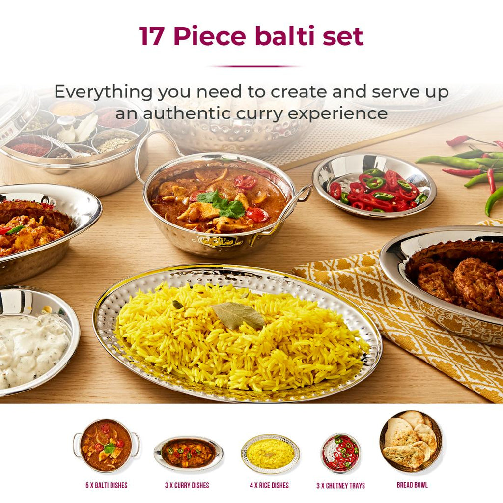 T700064 Tower 17 Piece Balti Set - Beales department store